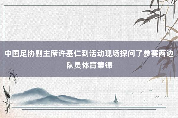 中国足协副主席许基仁到活动现场探问了参赛两边队员体育集锦