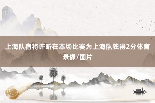 上海队宿将许昕在本场比赛为上海队独得2分体育录像/图片