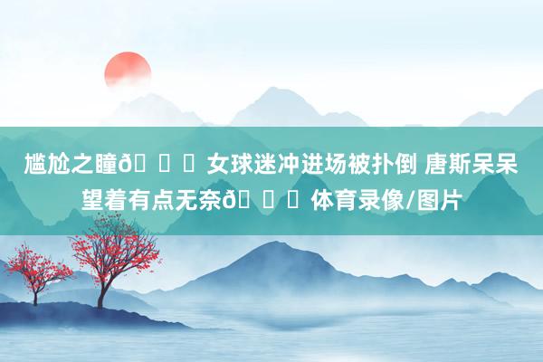 尴尬之瞳😑女球迷冲进场被扑倒 唐斯呆呆望着有点无奈😂体育录像/图片