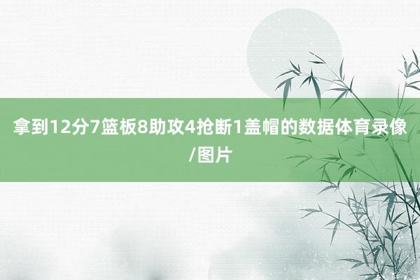 拿到12分7篮板8助攻4抢断1盖帽的数据体育录像/图片