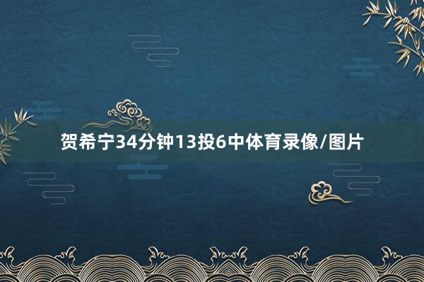 贺希宁34分钟13投6中体育录像/图片