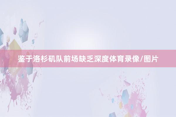 鉴于洛杉矶队前场缺乏深度体育录像/图片