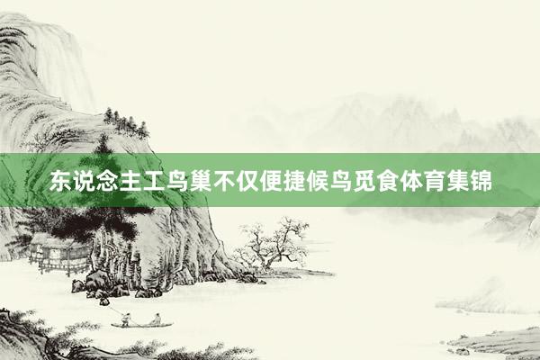 东说念主工鸟巢不仅便捷候鸟觅食体育集锦
