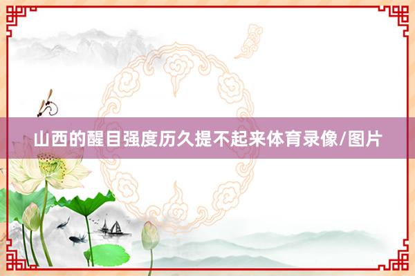 山西的醒目强度历久提不起来体育录像/图片