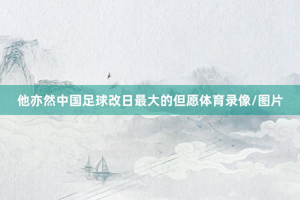 他亦然中国足球改日最大的但愿体育录像/图片