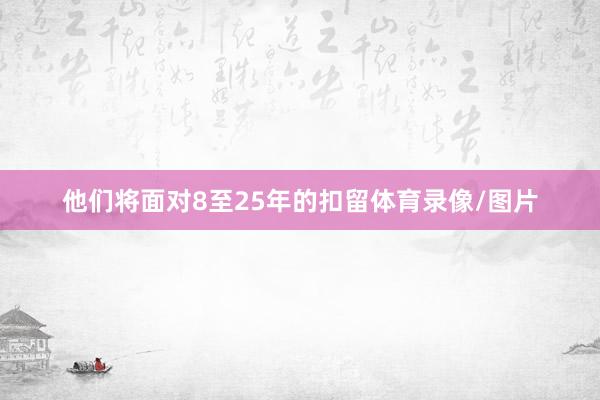 他们将面对8至25年的扣留体育录像/图片