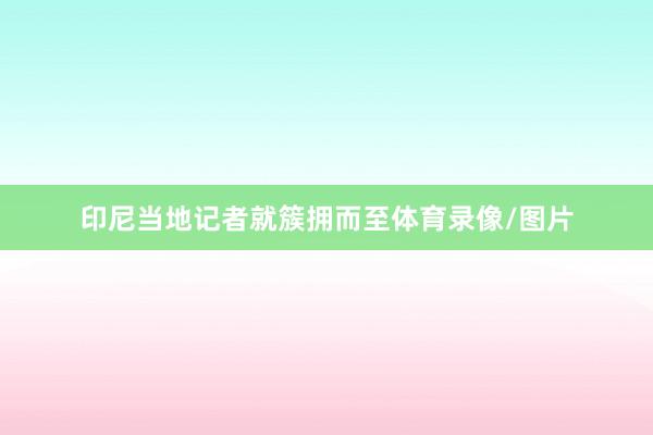 印尼当地记者就簇拥而至体育录像/图片