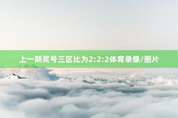 上一期奖号三区比为2:2:2体育录像/图片