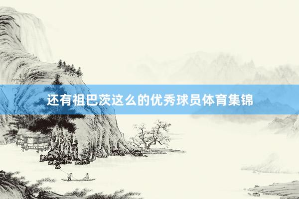还有祖巴茨这么的优秀球员体育集锦