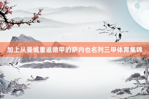 加上从曼城重返德甲的萨内也名列三甲体育集锦