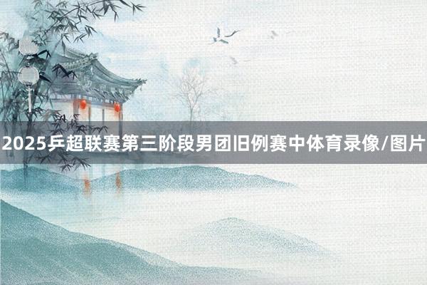 2025乒超联赛第三阶段男团旧例赛中体育录像/图片