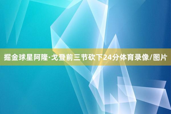 掘金球星阿隆·戈登前三节砍下24分体育录像/图片